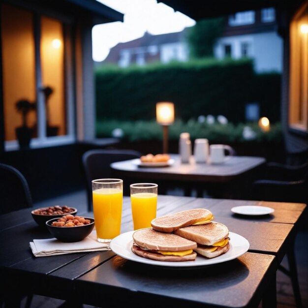 Desayuno y cena