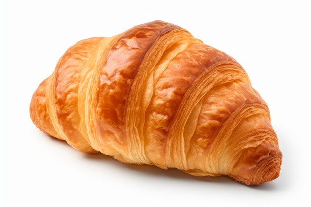 desayuno de croissant aislado