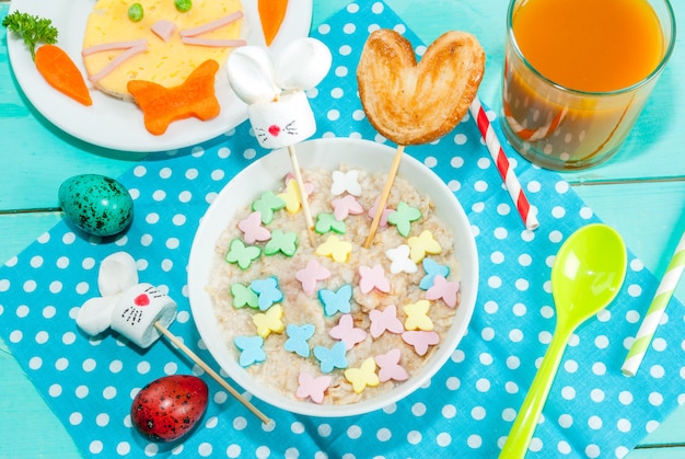 Desayuno infantil divertido en Semana Santa