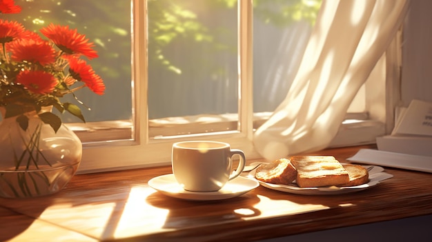 Desayuno junto a la ventana
