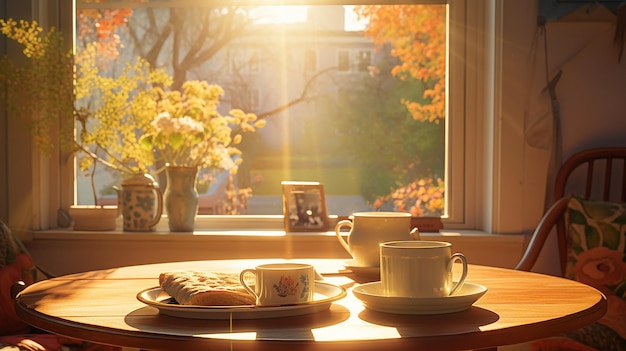 Desayuno junto a la ventana