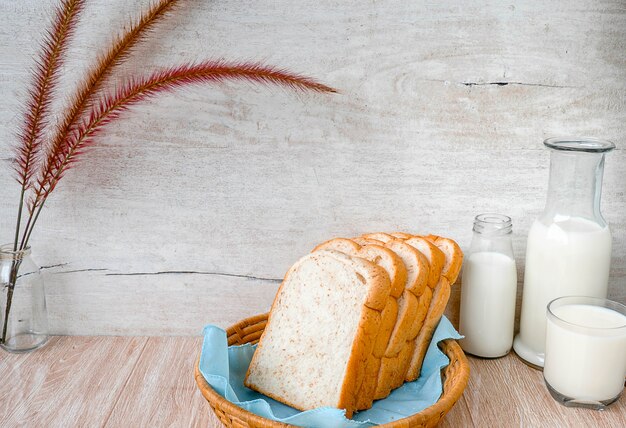 desayuno Leche y pan