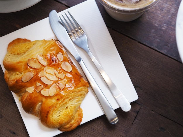 Desayuno por la mañana o pausa para el café.