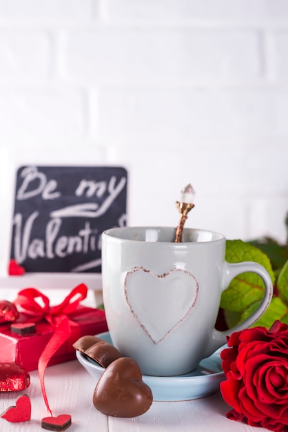 Desayuno romántico para San Valentín.