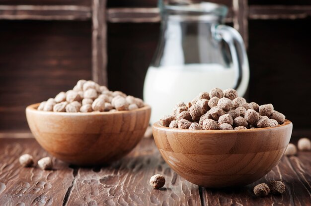 desayuno saludable con salvado y leche