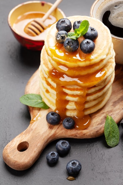 Desayuno saludable con tortitas