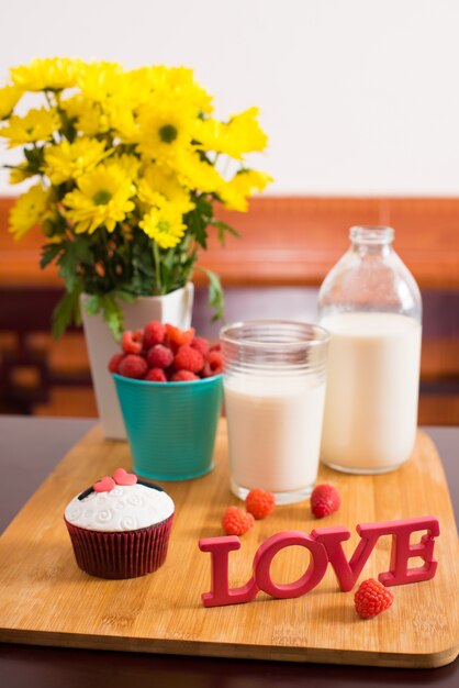 Foto desayuno de san valentín