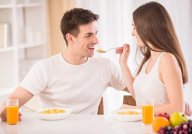 El desayuno.