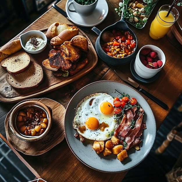 El desayuno.