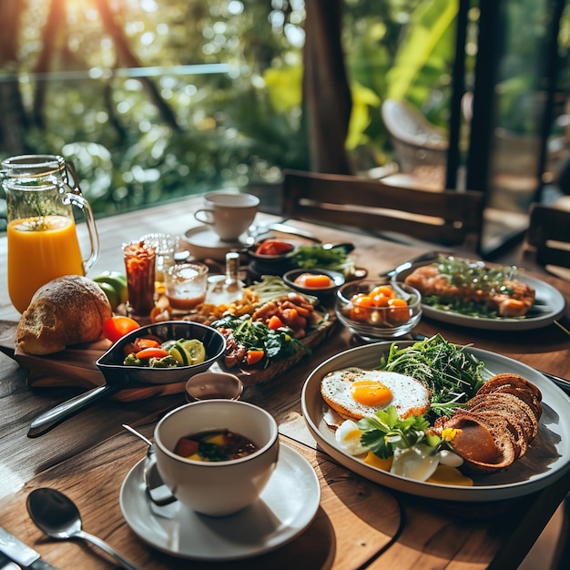 El desayuno.