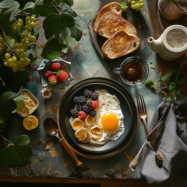 El desayuno.