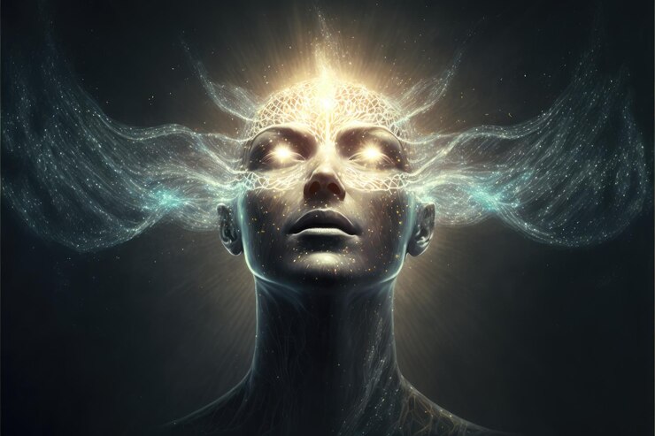 Desbloquee el misterio del cerebro humano con ciencia e iluminación espiritual generativa ai