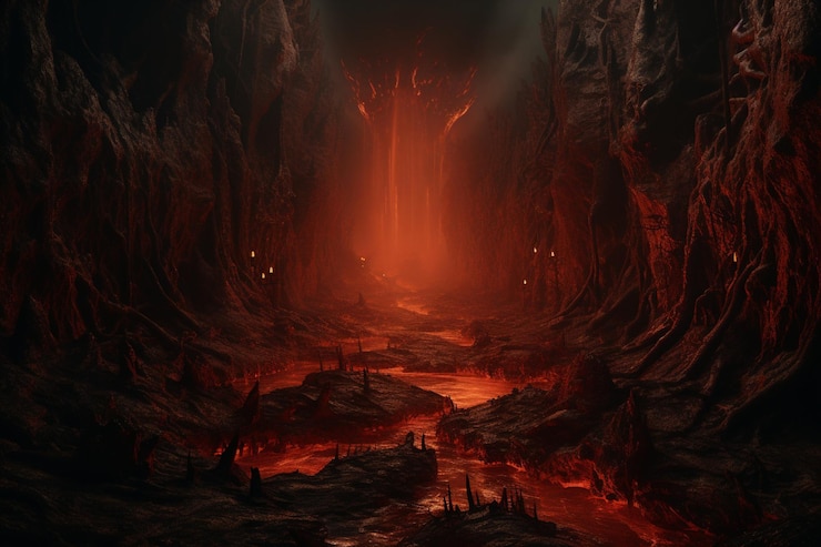 Foto desça às profundezas do inferno onde demoníaco legi 00205 02