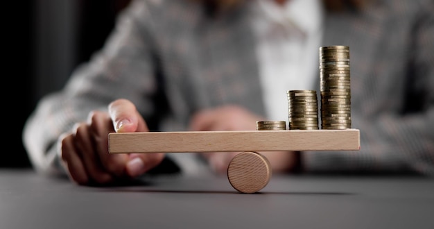Descobrimento da escala de alavancagem do saldo financeiro