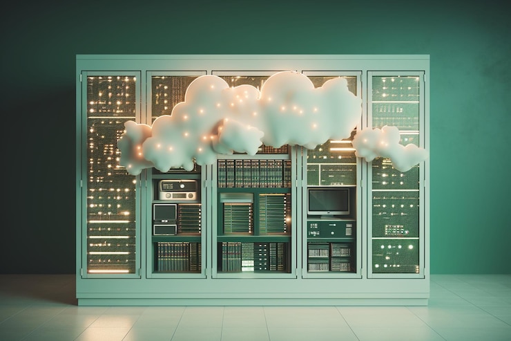 Foto en el desconocido explorando la tecnología de la nube