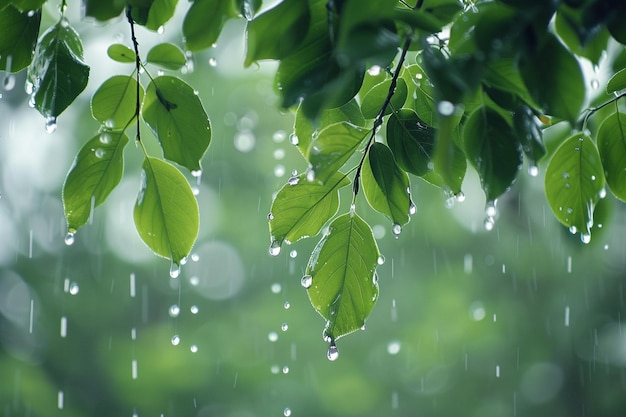 Describe la escena tranquila de la gota de agua cristalina generativa ai