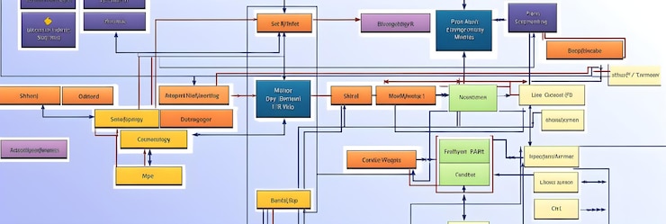 Foto descripción en profundidad del diagrama de flujo del sistema de software en ciencias de la computación