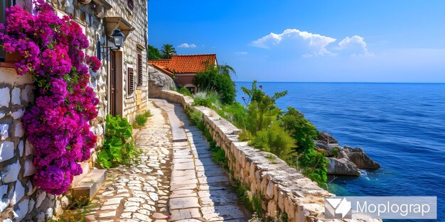 Foto descubra croacia39s arquitectura impresionante a lo largo de la costa del adriático para una escapada europea inolvidable concepto viaje europeo croacia vacaciones de arquitectura de la costa adriática