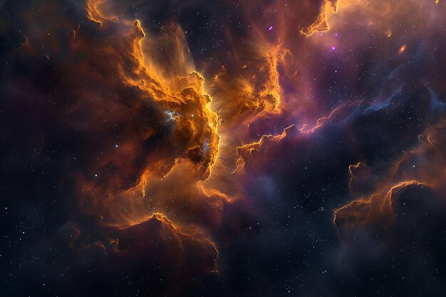 Foto descubra la fascinante belleza de la nebulosa estelar