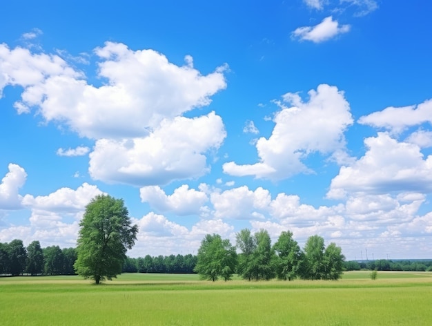 Foto descubra la majestuosa belleza de los interminables cielos azules adornados con prístinas nubes blancas