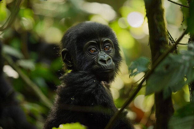 Descubra os gorilas de montanha ameaçados de extinção no d generative ai