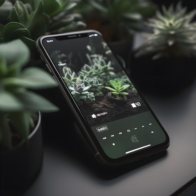 Descubriendo la belleza del aire libre Fotografía móvil cautivadora con identificación de plantas