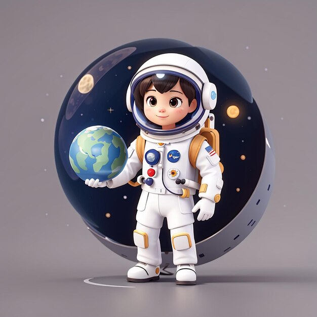 Descubriendo el Cosmos Astronautas adorables y maravillas del espacio