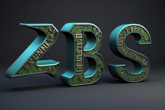 Descuento de números estilo de texto 3D