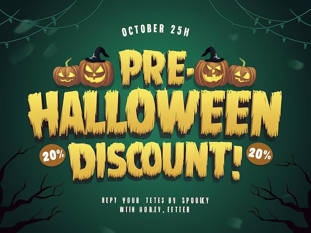 Descuento previo a Halloween