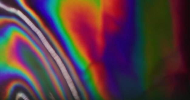 Desdibujar el arco iris, mezclar las manchas, la sombra, el efecto de la lámina metálica, el fondo decorativo festivo, el fondo vibrante, el primer plano.