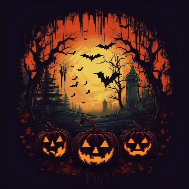 Desejando-lhe um feliz Halloween e uma noite assustadora