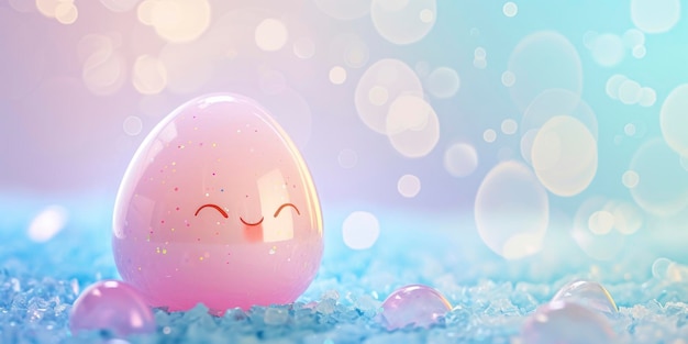Desejando-lhe uma feliz Páscoa um ovo de Páscoa festivo e um alegre coelho de Páscua para trazer alegria e celebrações à sua maneira
