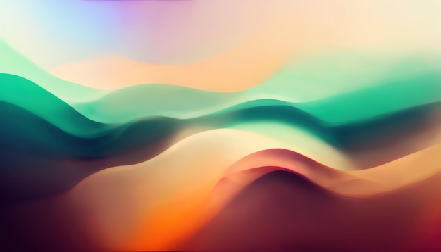Desenfoque de curvas de textura de onda de fondo abstracto de color