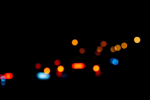 Desenfoque desenfoque luz noche bokeh resumen sobre fondo