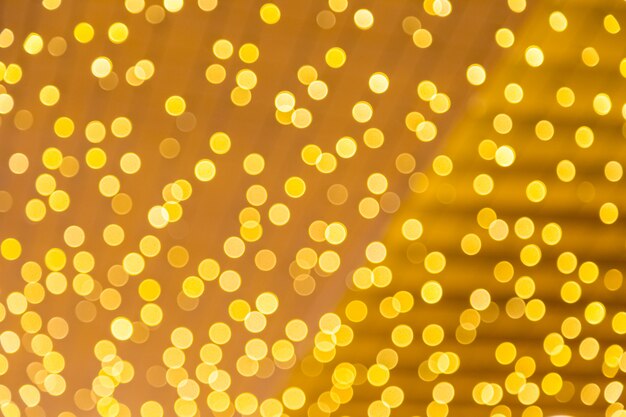 Desenfoque de fondo dorado bokeh