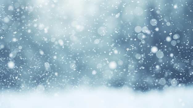 desenfoque de fondo de nieve festivas vacaciones de invierno y telón de fondo de Navidad y año nuevo para el elemento de diseño