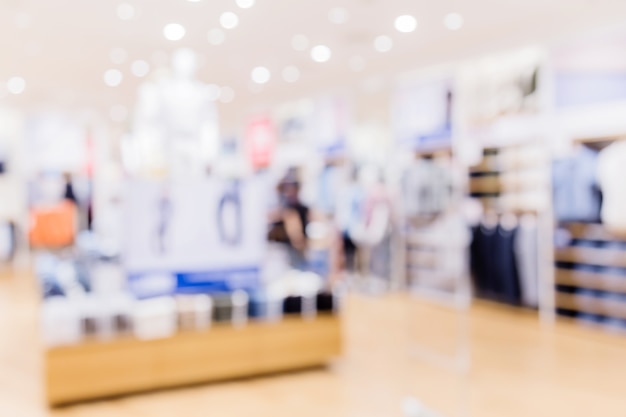 Desenfoque de la imagen de fondo del centro comercial o tienda por departamentos