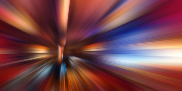 Desenfoque y líneas de colores de fondo de velocidad de movimiento abstracto