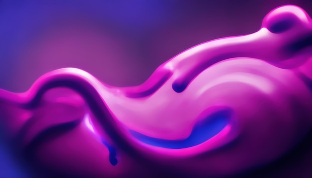 Foto desenfoque neón resplandor fluorescente fondo púrpura ola
