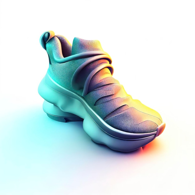 Desenho 3D de Sapatos de Corredor