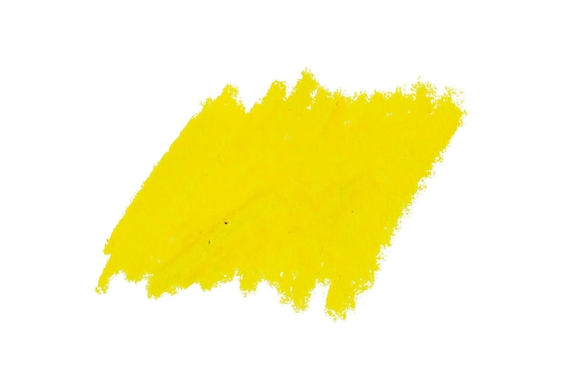 Desenho à mão com lápis amarelo sobre fundo branco
