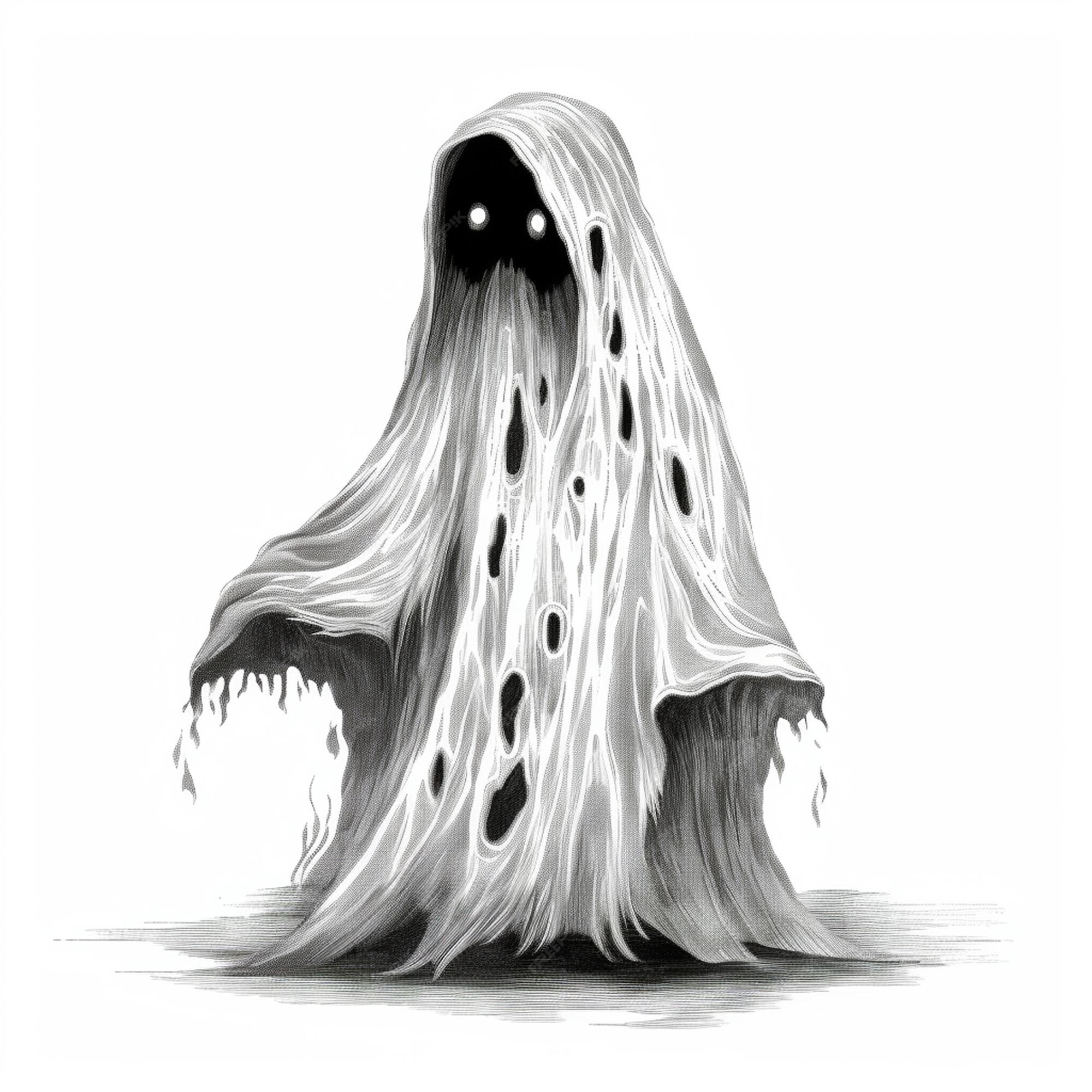 Desenhos de Fantasma - Como desenhar Fantasma passo a passo