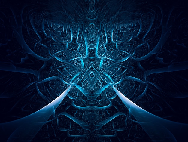 Desenho abstrato fractal com efeito d