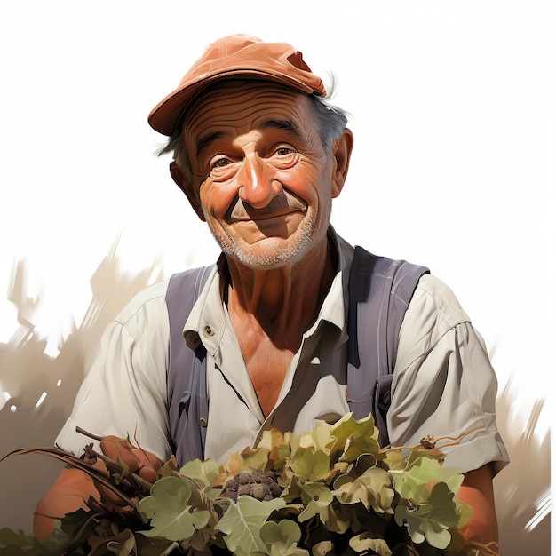 Desenho animado de agricultores