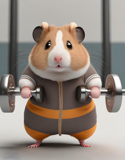 desenho animado de hamster