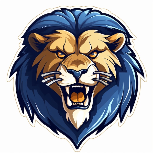 desenho animado do logotipo do leão
