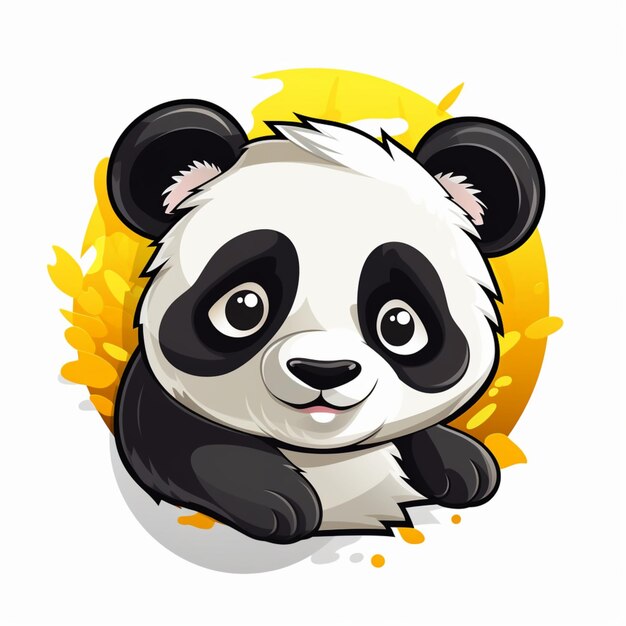 desenho animado do logotipo do panda