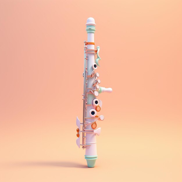 Foto desenho animado oboe3d