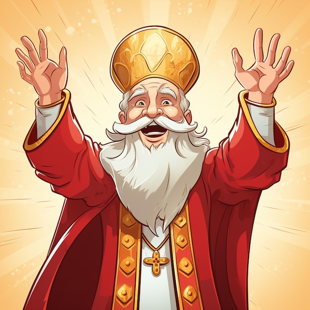 Desenho animado sinterklaas