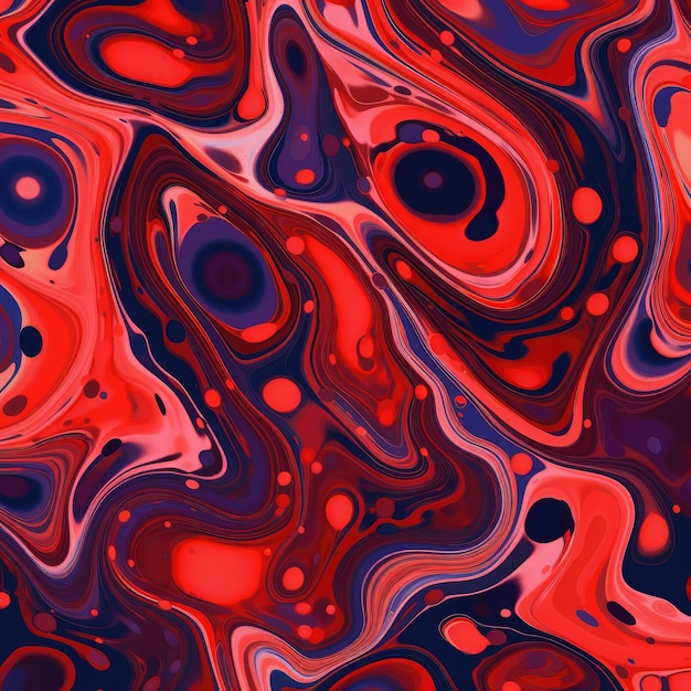 Foto desenho cativante de óleo vermelho revela um padrão replicável